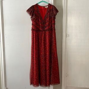 Boden V Neck Tulle Dress